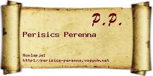 Perisics Perenna névjegykártya